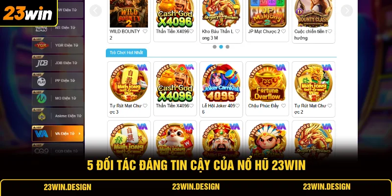 Nổ Hũ 23WIN 1 5 đối tác đáng tin cậy của nổ hũ 23WIN
