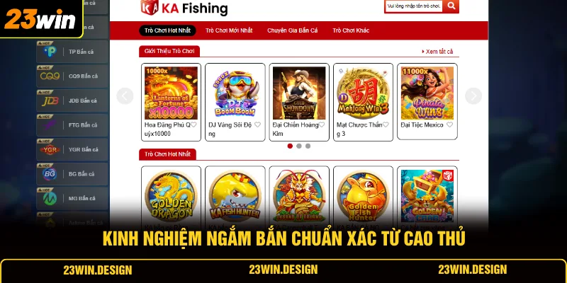 Bắn Cá 23WIN 3 Kinh nghiệm ngắm bắn chuẩn xác từ cao thủ